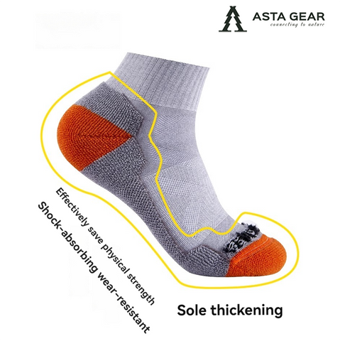 ASTA GEAR Merino wool socks for outdoor skiing mountaineering hiking mountain climbing