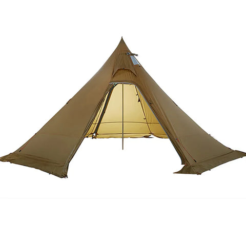 ASTA GEAR Track 5 Pyramid tent bushcraft lightweight 4-5 people outdoor hiking camping with snow skirt rainproof windproof tent