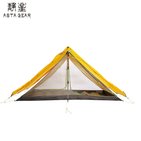 Asta Gear Rainstorm 2  Ultralight Pyramid Tent Trekking Pole Tent  Two person camping ul tent