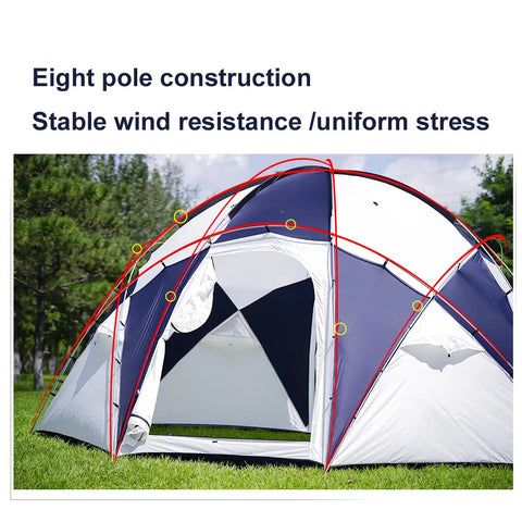 ASTA GEAR Mars base 10 person team tent Semicircle tent Spherical tent camping self driving picnic barbecue tent