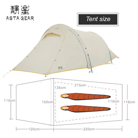 Asta Gear  Windchaser 2  20D Silicon Nylon  Outdoor Camping Hikking Ultralight