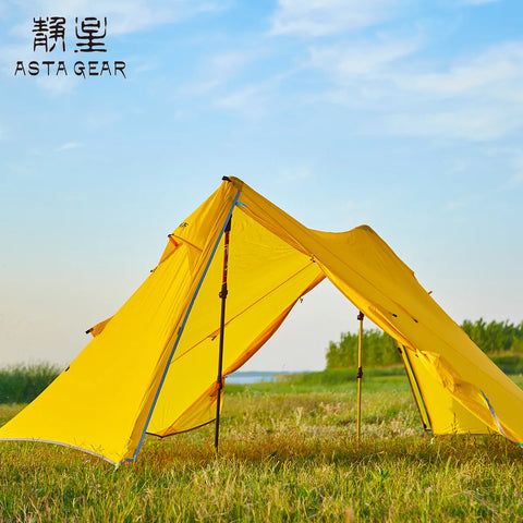 Asta Gear Rainstorm 2  Ultralight Pyramid Tent Trekking Pole Tent  Two person camping ul tent