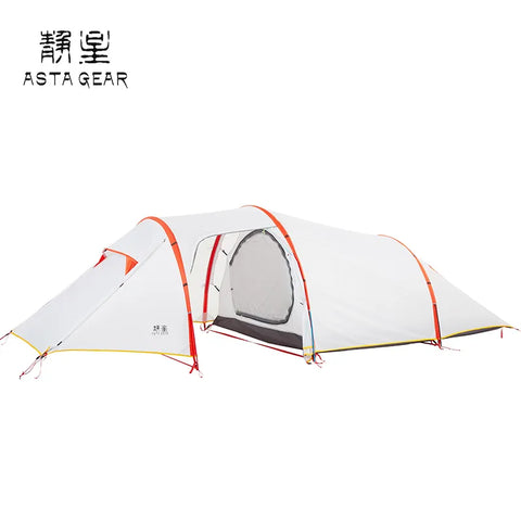 ASTA GEAR cloud layer ultralight 3 person tunnel tent outdoor climbing camping   four seasons tent 15D silicon coated