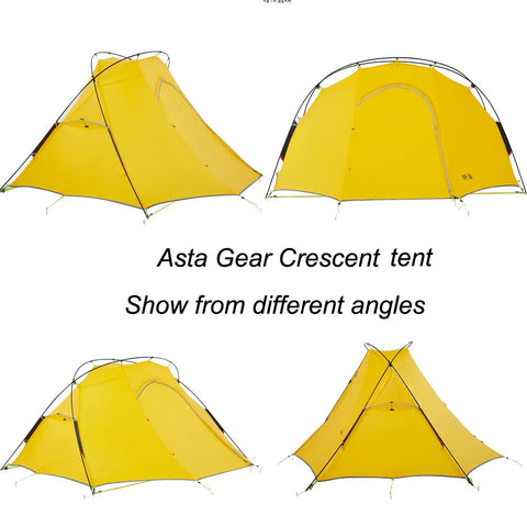 Asta Gear Crescent 2 20D Silione Nylon 2persons windproof ,rainproof camping Tent