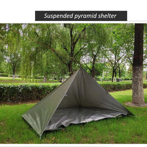 ASTA GEAR 3*3m 4*4m  tarp outdoor camping Ultralight survival silver coating  sun shelter shade awning waterproof beach tent