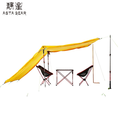 Asta Gear Rainstorm 2  Ultralight Pyramid Tent Trekking Pole Tent  Two person camping ul tent