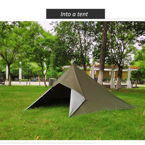 ASTA GEAR 3*3m 4*4m  tarp outdoor camping Ultralight survival silver coating  sun shelter shade awning waterproof beach tent