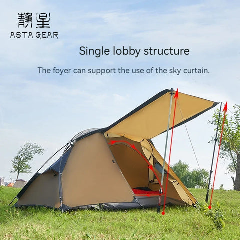 Asta Gear Crescent 1 20D Silione Nylon 1person windproof ,rainproof camping Tent