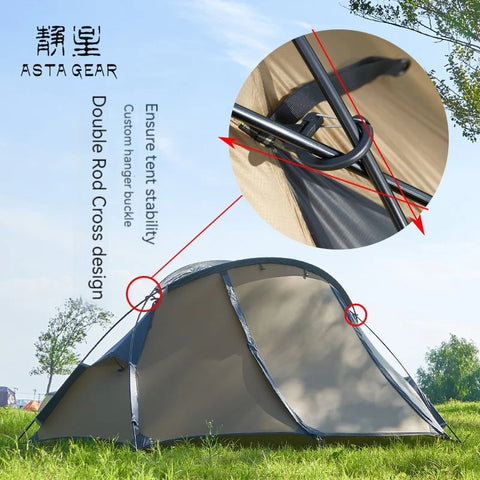 Asta Gear Crescent 1 20D Silione Nylon 1person windproof ,rainproof camping Tent