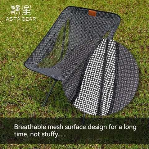 ASTA GEAR Outdoor camping, super lightweight foldable carbon fiber moon  chair