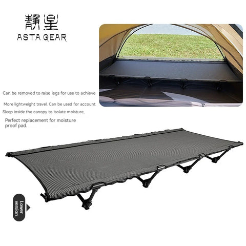 Outdoor camping tactical marching bed, 1 person, high and low dual-purpose portable, easy to store, foldable and widened simple