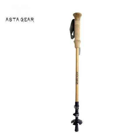 AstaGear Bamboo Mountaineering Trekking Pole Ultra Light Telescopic Wand for Men and Women Outdoor Hiking Aluminum Alloy