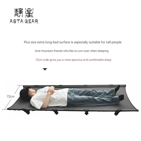 Outdoor camping tactical marching bed, 1 person, high and low dual-purpose portable, easy to store, foldable and widened simple